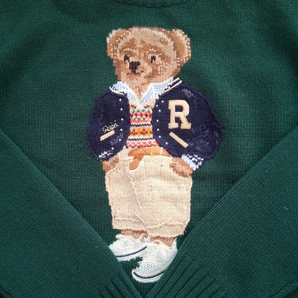 Polo Ralph Lauren Bear Wool-Cashmere Jumper NWOT - Picture 3 of 4